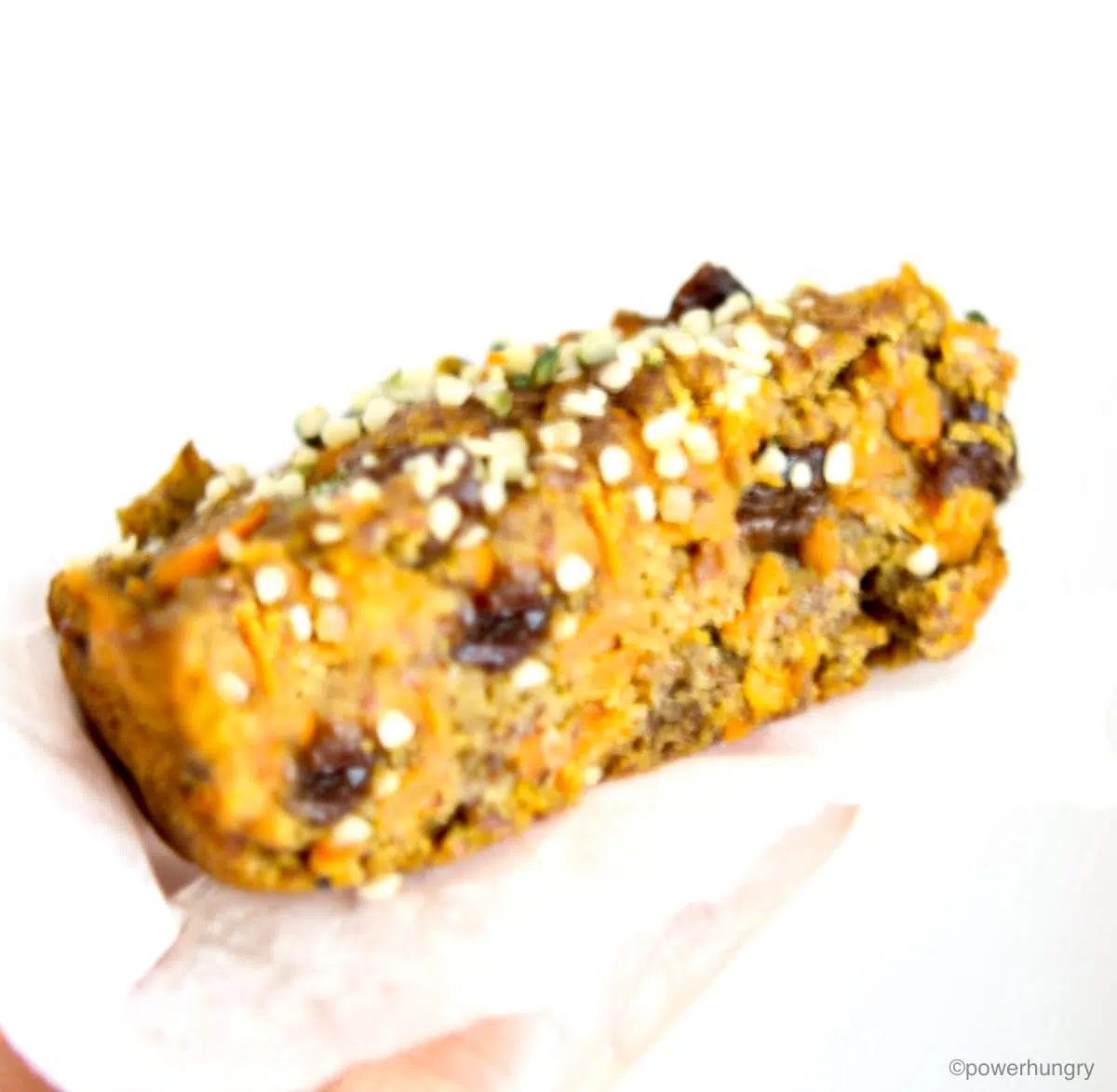 half of a carrot cookie