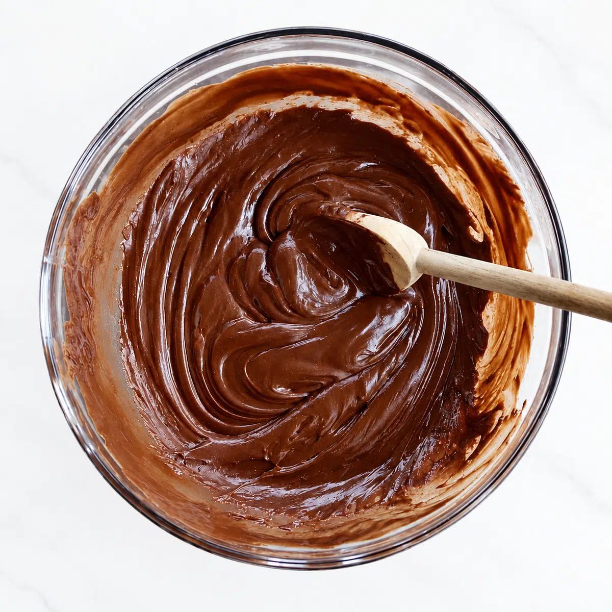 chickpea flour chocolate cake batter