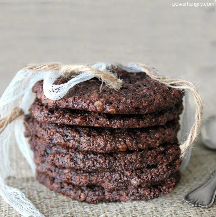 Vegan Double Chocolate Oat Cookies {gluten-free}