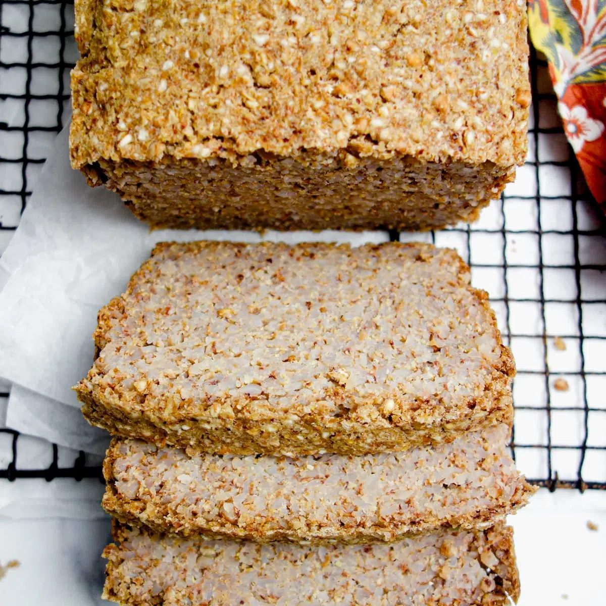 Vegan Cinnamon Buckwheat Bread (GF, Oil-free)