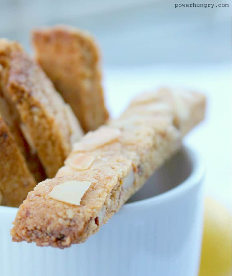 Vegan Almond Coconut Flour Biscotti (GF, oil-free option)