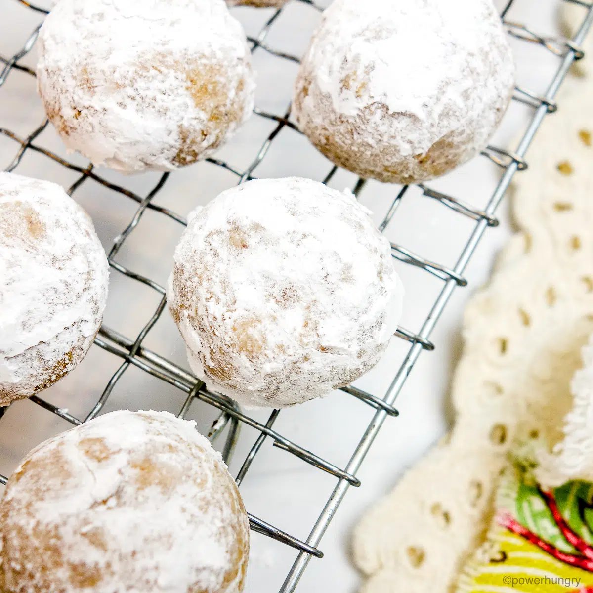 Vegan Coconut Flour Wedding Cookies (Oil-Free)