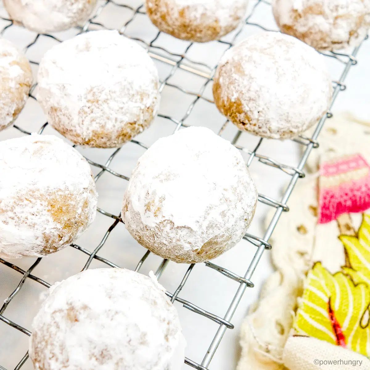vegan coconut flour wedding cookies