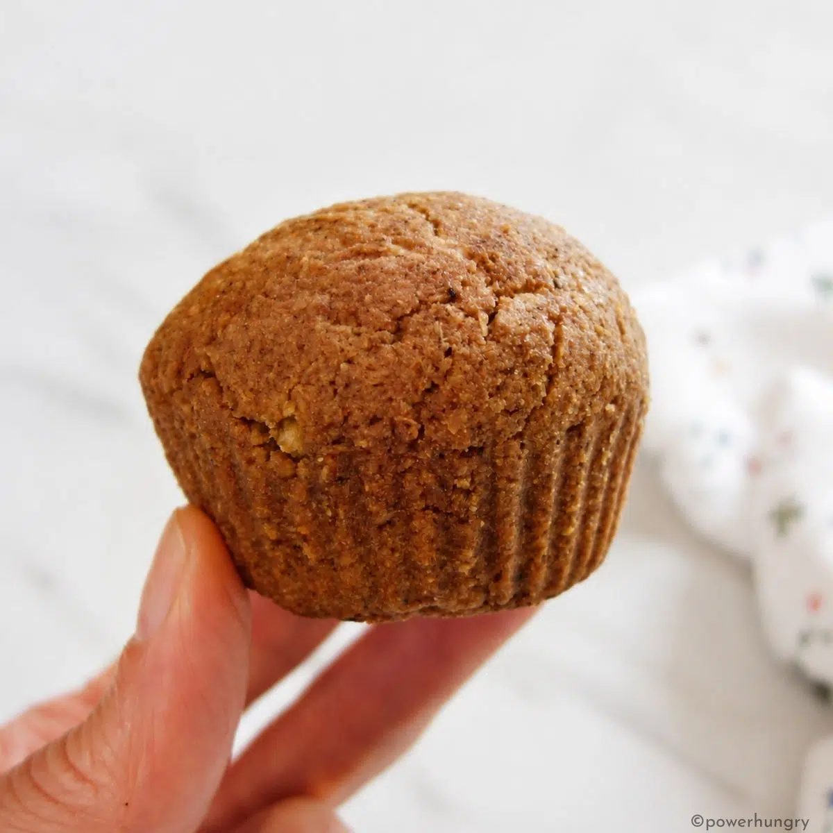handheld flax muffin