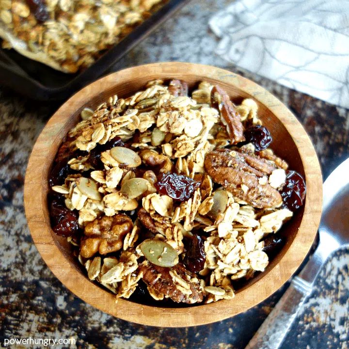 Straightforward Oil-Free Vegan Granola (GF)
