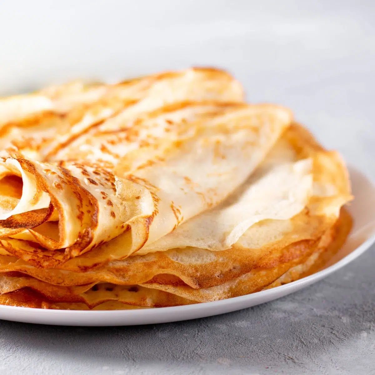 crepes on a white plate