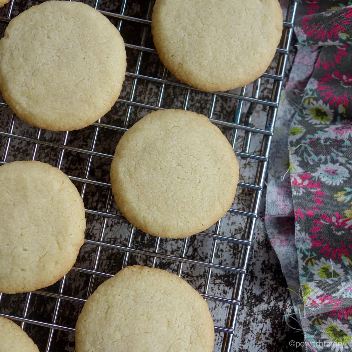 Vegan Almond Flour Sugar Cookies (Oil-free, GF)