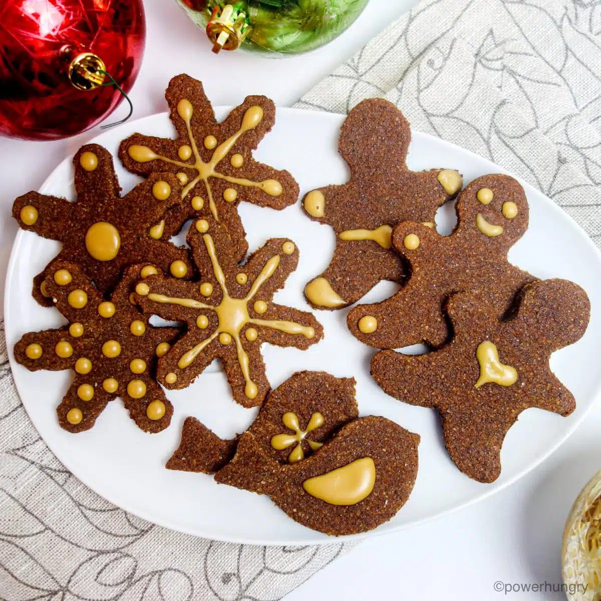 Vegan Coconut Flour Gingerbread Cookies