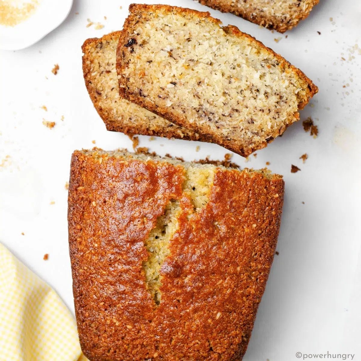 loaf of vegan gluten-free pound cake