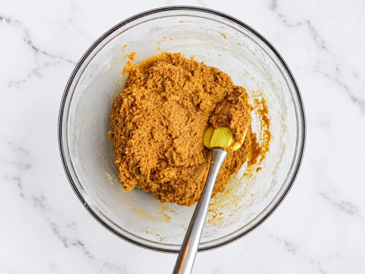 vegan almond flour pumpkin bread dough / batter