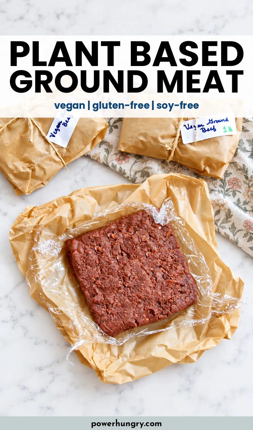plant-based ground meat pinterest pin