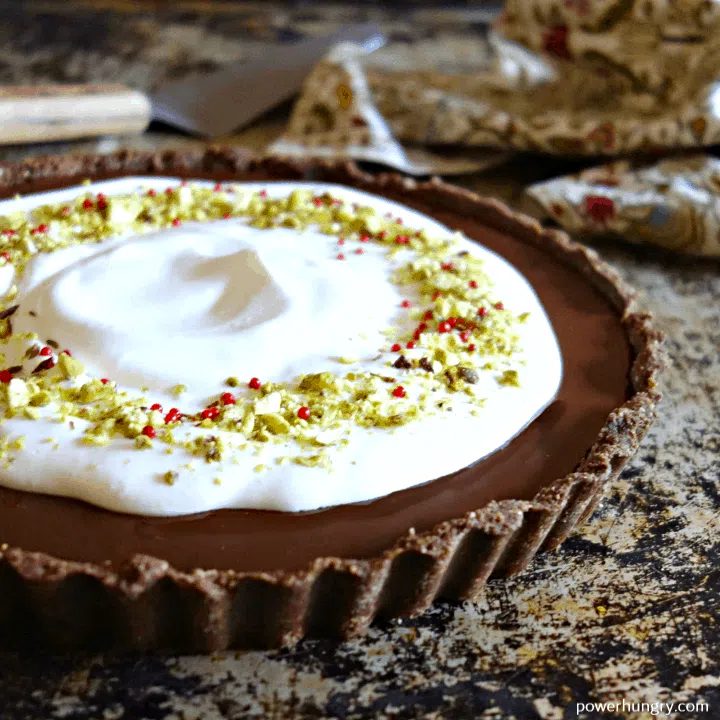 Vegan No-Bake Chocolate Truffle Tart (Grain-Free)