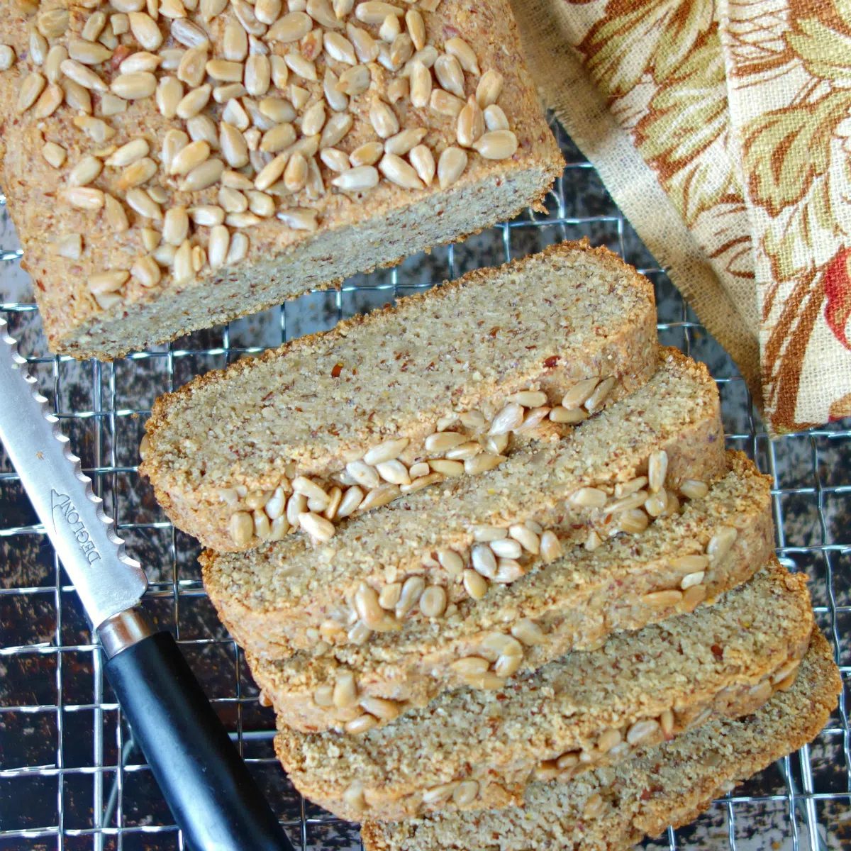 Sunflower Seed Bread (Oil-free, Grain-free)