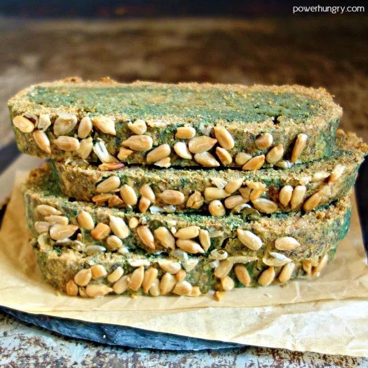 green-blue sunflower seed bread