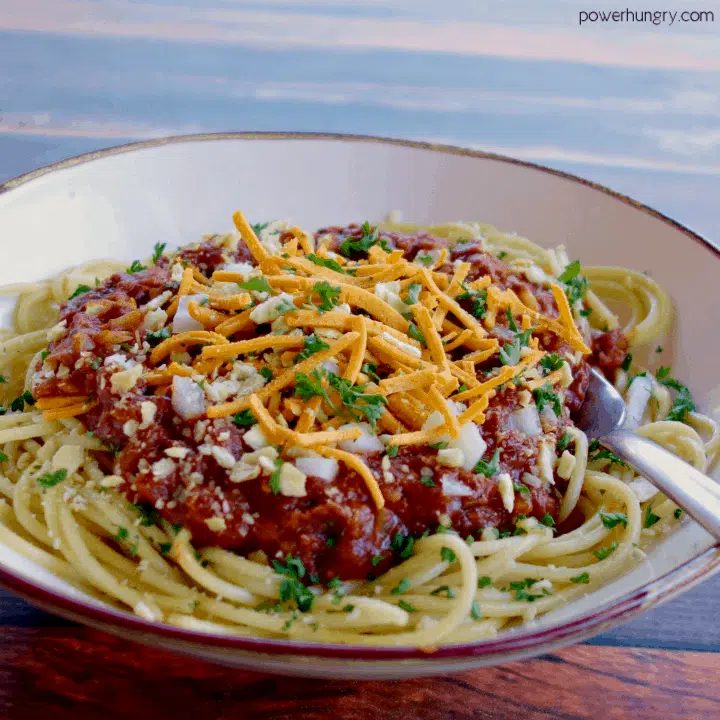 Vegan Lentil Cincinnati Chili (High-Protein, Grain-Free)