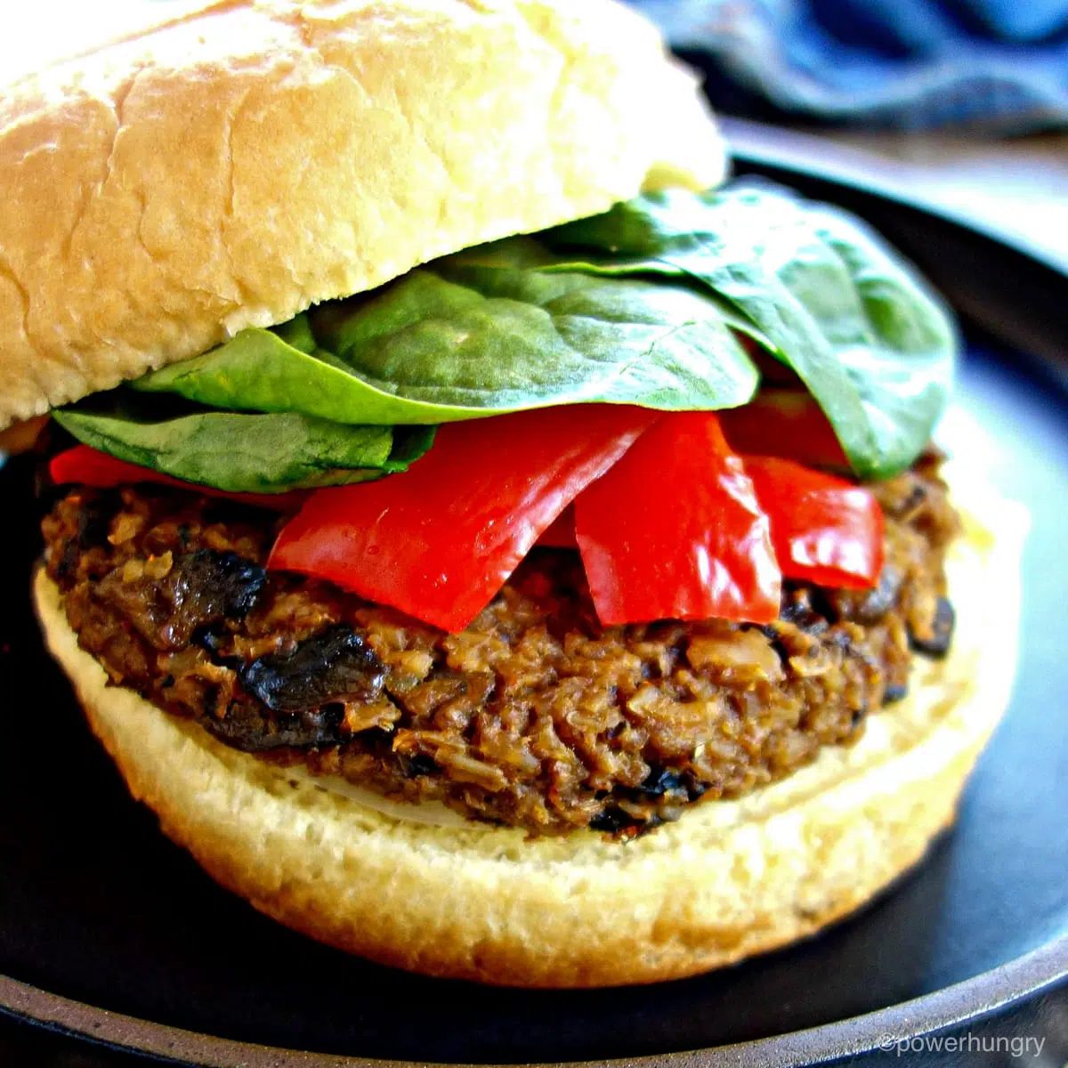 vegan oat mushroom ground beef burger