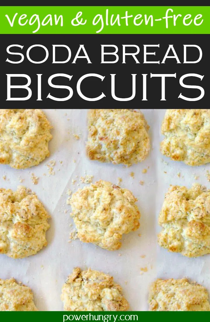Vegan Oat Soda Bread Biscuits on white parchment paper