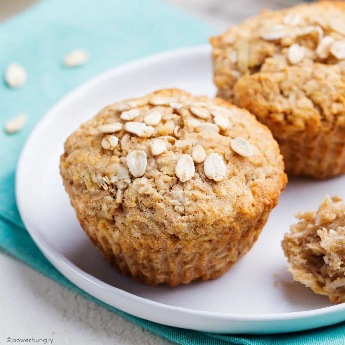 Vegan Oil-Free Oat Flour Muffins (Gluten-free)