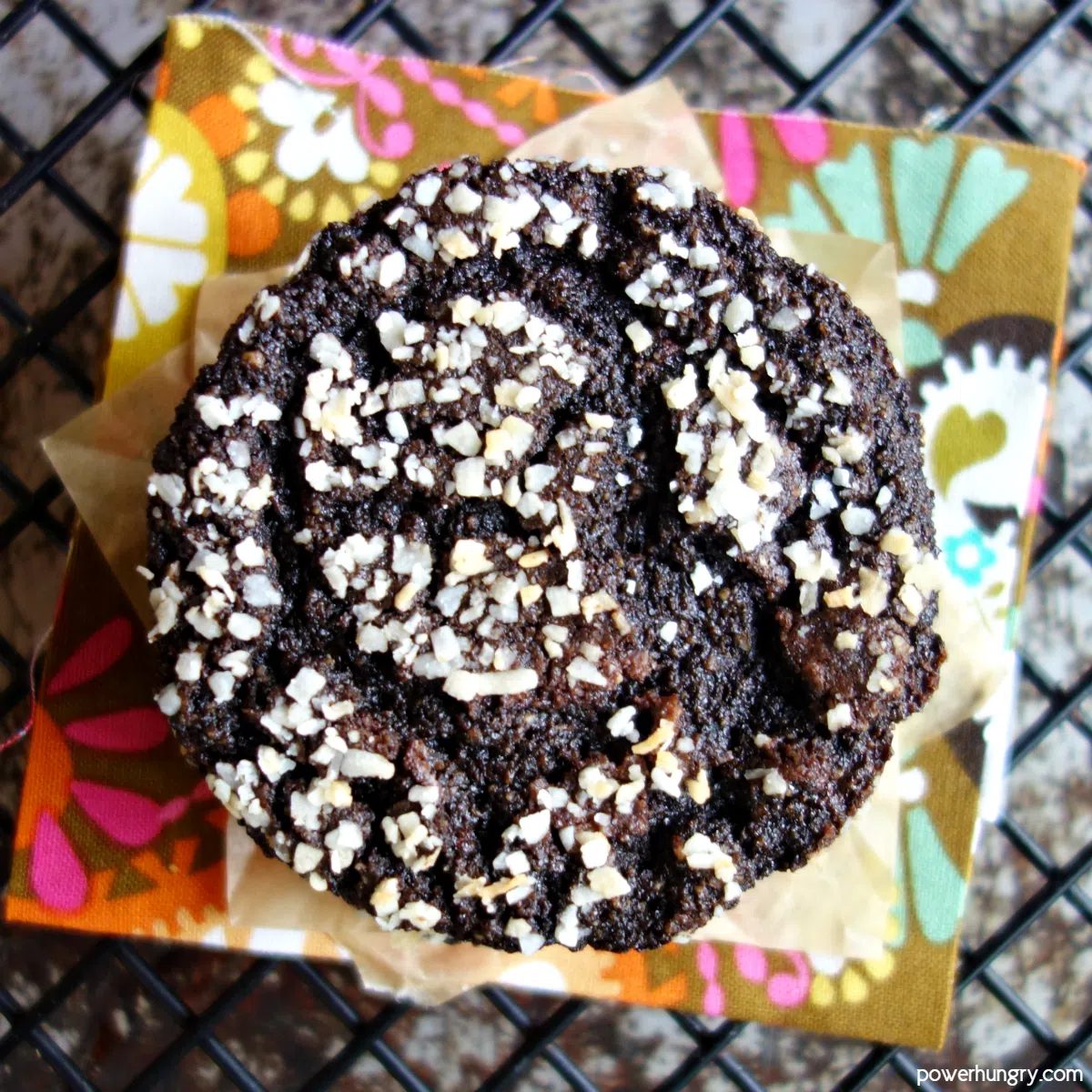 Vegan Sunflower Chocolate Crinkle Cookies (grain-free, oil-free)