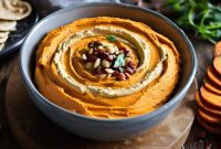 Golden Roasted Sweet Potato Hummus Chickpea-Free