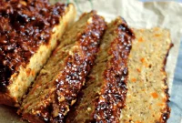 Protein-Packed Grain-Free Vegan Lentil Loaf