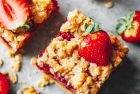 Wholesome Gluten-Free Vegan Strawberry Oat Bars
