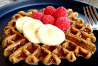 Wholesome Grain-Free Vegan Banana Waffles Oil-Free