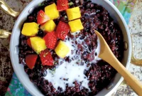 Creamy Vegan Gluten Free Coconut Black Rice Pudding