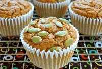 Vegan Chickpea Flour Pumpkin Muffins Gluten Free Oil Free