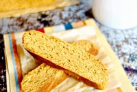 Spiced Vegan Pumpkin Almond Biscotti Oil Free