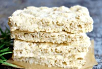 Effortless 3-Ingredient Almond Oat Focaccia