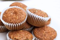 Grain Free Oil Free Vegan Almond Flour Zucchini Muffins