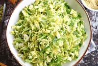 Three Ingredient Lemony Brussels Sprouts Salad Oil Free