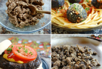 Simple Savory Mushroom Almond Beef for Protein
