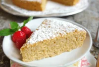 Wholesome Vegan Vanilla Almond Flour Cake