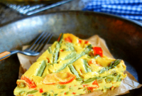 3-Ingredient Wonder: Vegan Oil-Free Chickpea Frittata