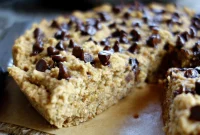 Decadent Vegan Chocolate Chip Skillet Cookie Gluten-Free Oil-Free