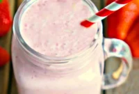 Naturally Sweet Vegan Strawberry Cashew Smoothie