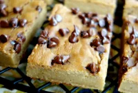 Wholesome Vegan Peanut Butter Chickpea Blondies Oil Free Grain Free