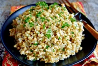 Easy 4 Ingredient Savory Steel Cut Oats Pilaf Vegan Gluten Free