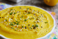 Flavorful Four Ingredient Oil Free Lemon Garlic Split Pea Dip
