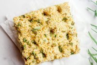 Easy 3-Ingredient Grain-Free Vegan Coconut Flax Focaccia