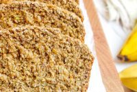 Oil-Free Gluten-Free Vegan Oat Flour Banana Bread