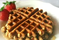 Healthy Oil-Free Vegan Almond Waffles