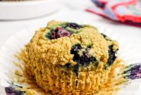 Vegan Gluten Free Blueberry Coconut Oat Muffins
