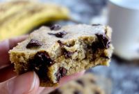 Decadent Vegan Banana Blondies Oil-Free and Gluten-Free