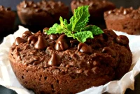 High Protein Vegan Gluten Free Oil Free Chocolate Mint Cookies