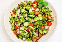 Protein Rich Oil Free Split Pea Salad