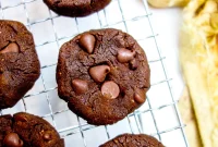 Decadent Vegan Gluten Free Chocolate Peanut Butter Chickpea Cookies