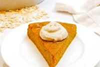 Impossibly Easy Vegan Oat Pumpkin Pie Gluten Free Oil Free Treat